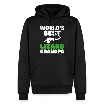 Eidechsenliebhaber Eidechse Geschenk Eidechse Besitzer - Männer Premium Bio Hoodie - Schwarz - Vorne - Nico (187cm)