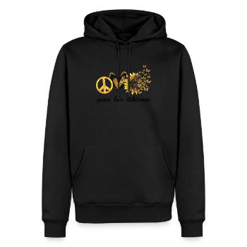 Doberman Mom Tournesols Doberman Pinscher Chien - Sweat à capuche Premium bio Homme - noir - Devant - Nico (187cm)