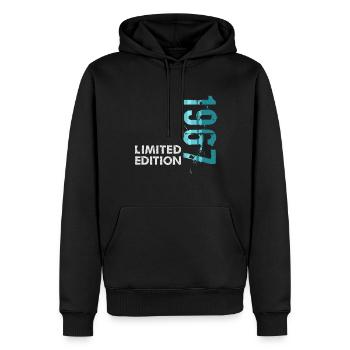 1967 Édition limitée - Sweat à capuche Premium bio Homme - noir - Devant - Nico (187cm)