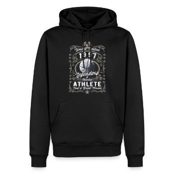 Vintage 1997 Basketball Cadeau d’anniversaire Hobby - Sweat à capuche Premium bio Homme - noir - Devant - Nico (187cm)