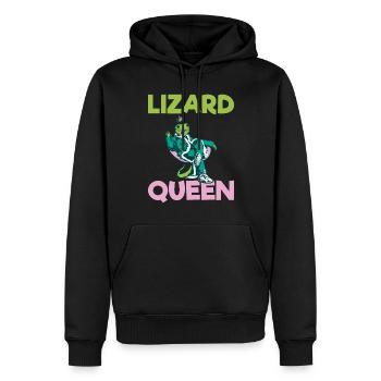 Eidechsenliebhaber Eidechse Geschenk Eidechse Besitzer - Männer Premium Bio Hoodie - Schwarz - Vorne - Nico (187cm)