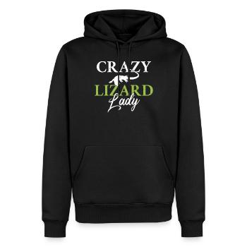 Eidechsenliebhaber Eidechse Geschenk Eidechse Besitzer - Männer Premium Bio Hoodie - Schwarz - Vorne - Nico (187cm)