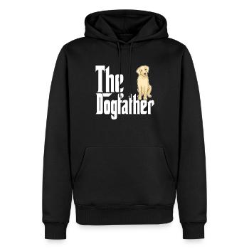 Golden Retriever Dog Dad Dogfather Dogs Daddy Fath - Sweat à capuche Premium bio Homme - noir - Devant - Nico (187cm)