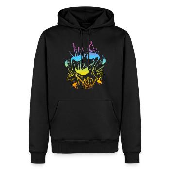 Bagpipe Musician Bagpipe Lover Bagpipe Instrument - Männer Premium Bio Hoodie - Schwarz - Vorne - Nico (187cm)