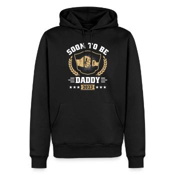 Bald Papa 2023 - Männer Premium Bio Hoodie - Schwarz - Vorne - Nico (187cm)
