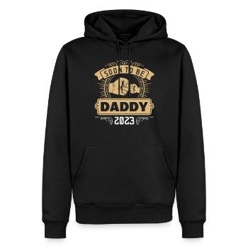 Bald Papa 2023 - Männer Premium Bio Hoodie - Schwarz - Vorne - Nico (187cm)