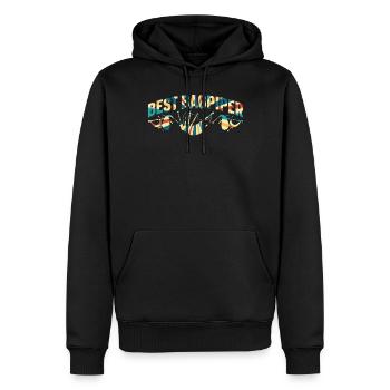 Best Bagpiper Bagpipe Lover Best Bagpiping Player - Men’s Premium Organic Hoodie - black - Front - Nico (187cm)