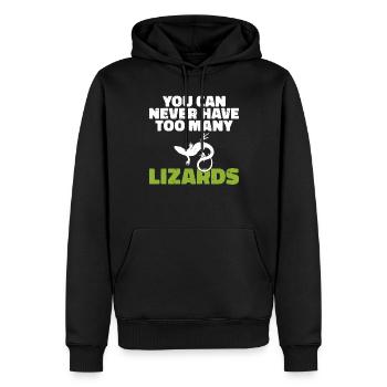 Eidechsenliebhaber Eidechse Geschenk Eidechse Besitzer - Männer Premium Bio Hoodie - Schwarz - Vorne - Nico (187cm)