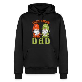 Gartenzwerge Gartenzwerge Crazy Gnome Dad - Männer Premium Bio Hoodie - Schwarz - Vorne - Nico (187cm)