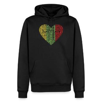 Juneteenth Freedom 19th June Black History Month - Men’s Premium Organic Hoodie - black - Front - Nico (187cm)