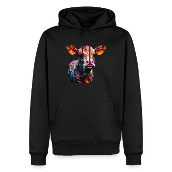 Kühe Landwirt Landwirtin Kuhliebhaber lustiges Kuh - Männer Premium Bio Hoodie - Schwarz - Vorne - Nico (187cm)
