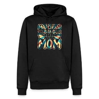 Marching Band Mom Bagpipe Instruments Cornemuse Cornemuse - Sweat à capuche Premium bio Homme - noir - Devant - Nico (187cm)