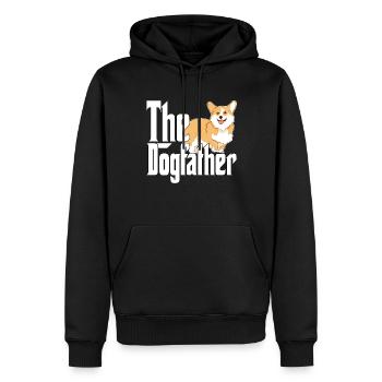 Corgi Dog Dad Dogfather Dogs Daddy Father Rottie - Männer Premium Bio Hoodie - Schwarz - Vorne - Nico (187cm)