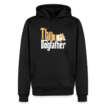Corgi Dog Dad Dogfather Dogs Daddy Father Rottie - Männer Premium Bio Hoodie - Schwarz - Vorne - Nico (187cm)