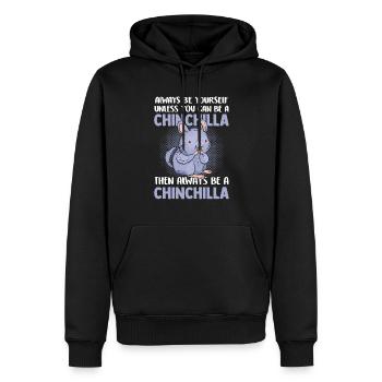 Alors soyez toujours un rongeur chinchilla - Sweat à capuche Premium bio Homme - noir - Devant - Nico (187cm)
