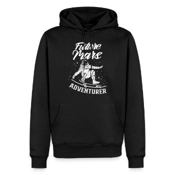 Future Mars Adventurer Planet Astronaut - Sweat à capuche Premium bio Homme - noir - Devant - Nico (187cm)