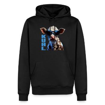 Kühe Landwirt Landwirtin Kuhliebhaber lustiges Kuh - Männer Premium Bio Hoodie - Schwarz - Vorne - Nico (187cm)