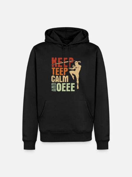 Thaiboxen Muay Thai - Männer Premium Bio Hoodie - Schwarz