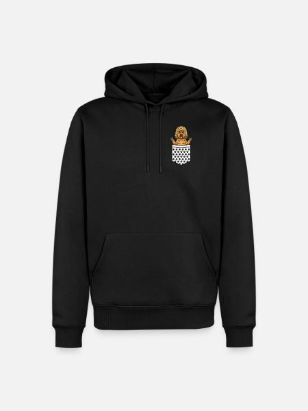 Cockapoo Dog In Bag - Men’s Premium Organic Hoodie - black