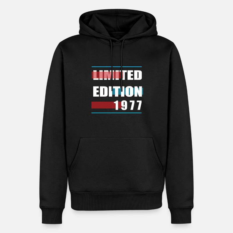 Édition limitée 1977 - Sweat à capuche Premium bio Homme - noir