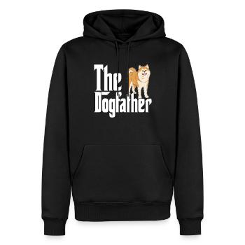 Akita Chien Papa Dogpère Chiens Papa Père Rottie - Sweat à capuche Premium bio Homme - noir - Devant - Nico (187cm)