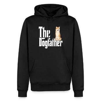 Akita Chien Papa Dogpère Chiens Papa Père Rottie - Sweat à capuche Premium bio Homme - noir - Devant - Nico (187cm)