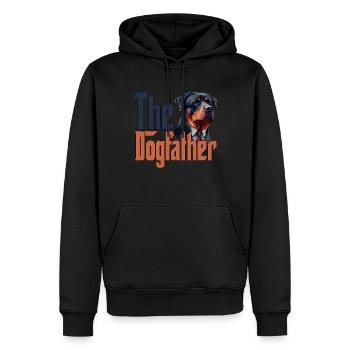 Rottweiler Dog Dad Dogfather Dogs Daddy Father Rot - Männer Premium Bio Hoodie - Schwarz - Vorne - Nico (187cm)