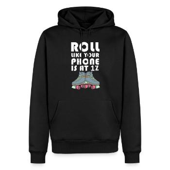 Inline Skater - Männer Premium Bio Hoodie - Schwarz - Vorne - Nico (187cm)