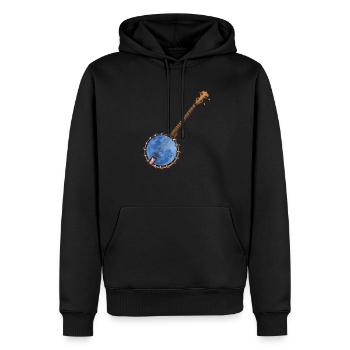 Banjo Shirts For Men Bluegrass Appalachia Folk - Männer Premium Bio Hoodie - Schwarz - Vorne - Nico (187cm)