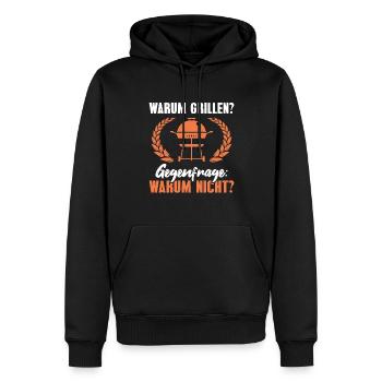 Grillen BBQ Grill - Männer Premium Bio Hoodie - Schwarz - Vorne - Nico (187cm)