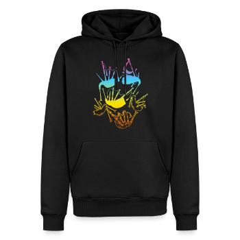 Bagpipes Bagpipe Musician Bagpiper - Männer Premium Bio Hoodie - Schwarz - Vorne - Nico (187cm)