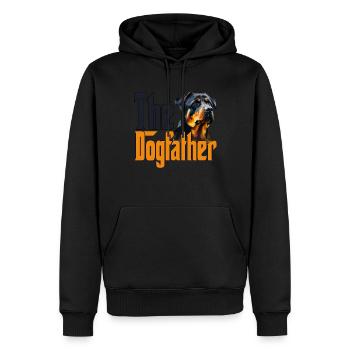 Rottweiler Dog Dad Dogfather Dogs Daddy Father Rot - Männer Premium Bio Hoodie - Schwarz - Vorne - Nico (187cm)