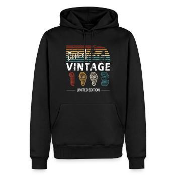 1993: Jahrgang Mann Mythos Legende - Sweat à capuche Premium bio Homme - noir - Devant - Nico (187cm)