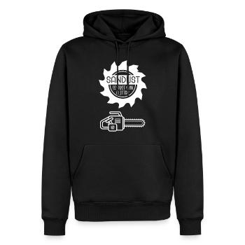 Sawdust is a man glitter funny Saw Quotes - Men’s Premium Organic Hoodie - black - Front - Nico (187cm)