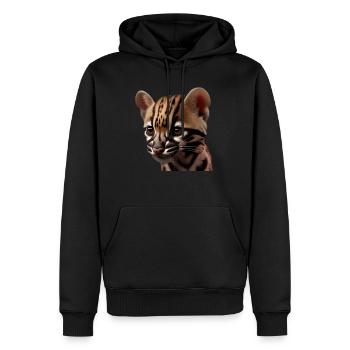 just a boy girl who loves Ocelots Ocelot Ozelot - Männer Premium Bio Hoodie - Schwarz - Vorne - Nico (187cm)