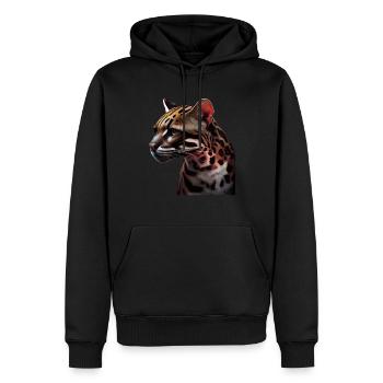 just a boy girl who loves Ocelots Ocelot Ozelot - Männer Premium Bio Hoodie - Schwarz - Vorne - Nico (187cm)
