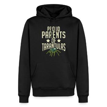 Cadeaux d’amoureux de l’araignée - Sweat à capuche Premium bio Homme - noir - Devant - Nico (187cm)