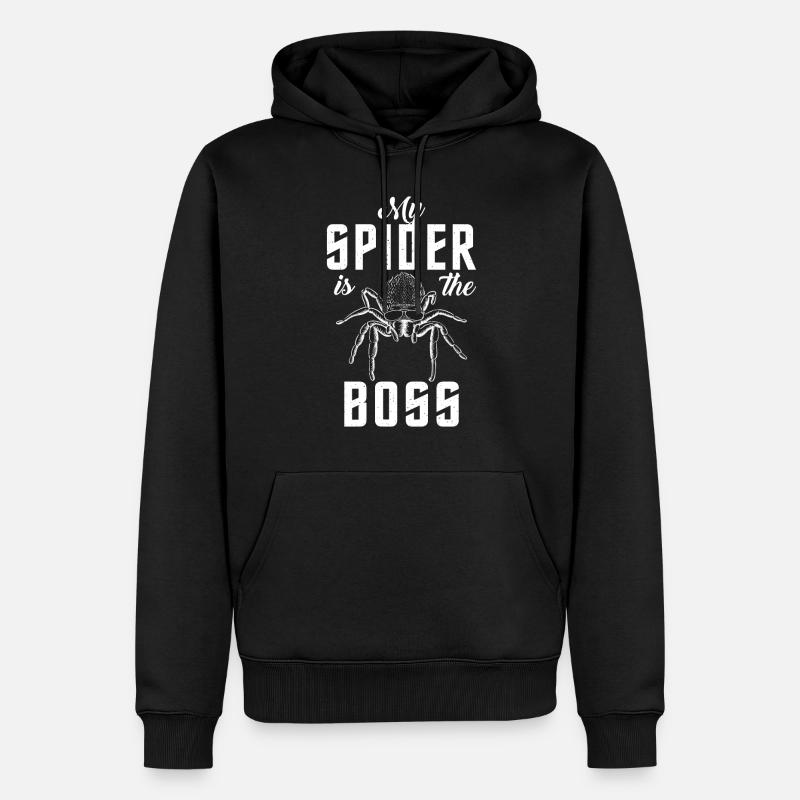 Spider Lover Geschenke - Männer Premium Bio Hoodie - Schwarz