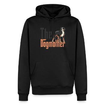Chien de montagne suisse Maman Chienne Chienne Chiens Maman - Sweat à capuche Premium bio Homme - noir - Devant - Nico (187cm)