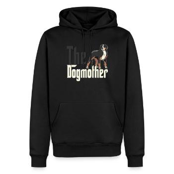 Chien de montagne suisse Maman Chienne Chienne Chiens Maman - Sweat à capuche Premium bio Homme - noir - Devant - Nico (187cm)