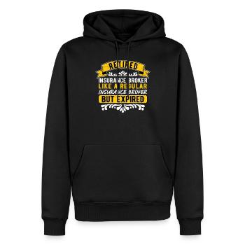 Versicherungskaufmann Ruhestand - Männer Premium Bio Hoodie - Schwarz - Vorne - Nico (187cm)