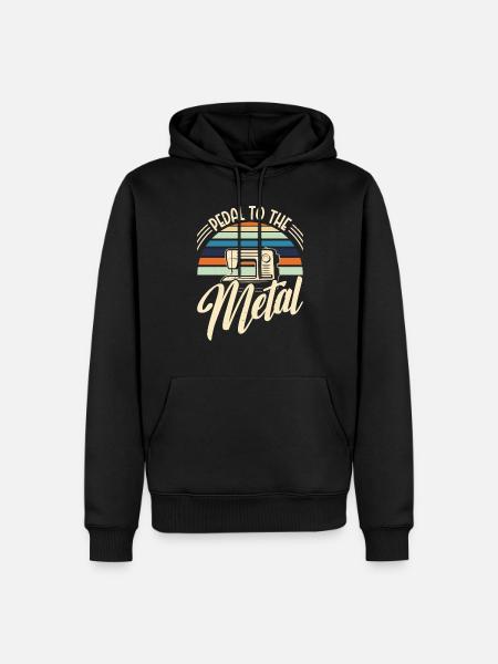 Pedal to the Matal - Men’s Premium Organic Hoodie - black