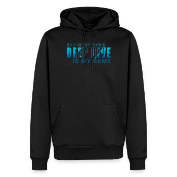 Plongée en apnée Plongée profonde Plongée profonde - Sweat à capuche Premium bio Homme - noir - Devant - Nico (187cm)