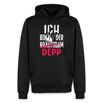 Junggesellenabschied Bräutigam T-Shirt Polterabend - Männer Premium Bio Hoodie - Schwarz - Vorne - Nico (187cm)