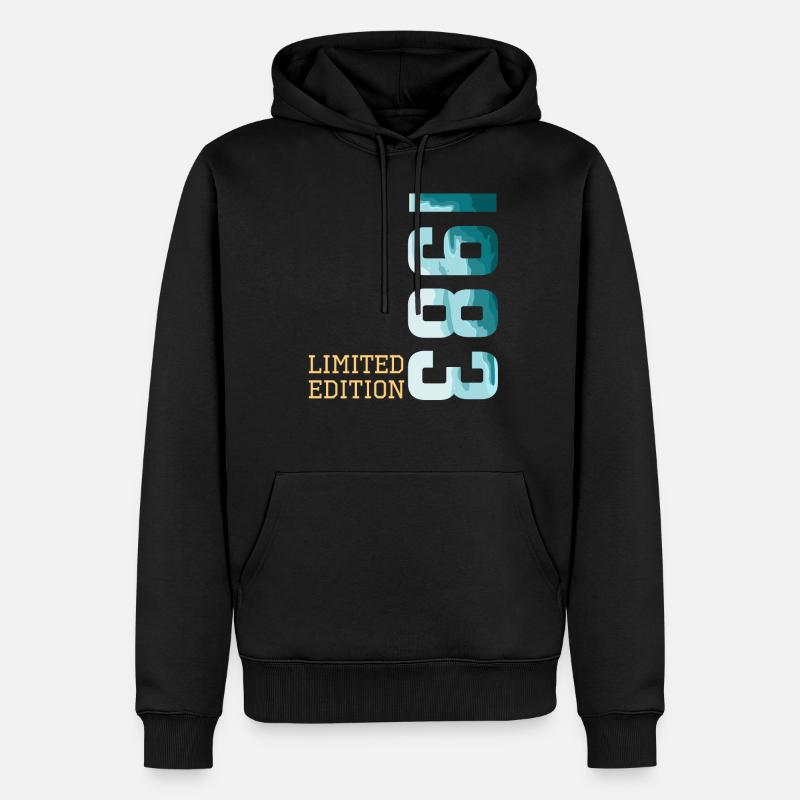 1983 Édition limitée - Sweat à capuche Premium bio Homme - noir
