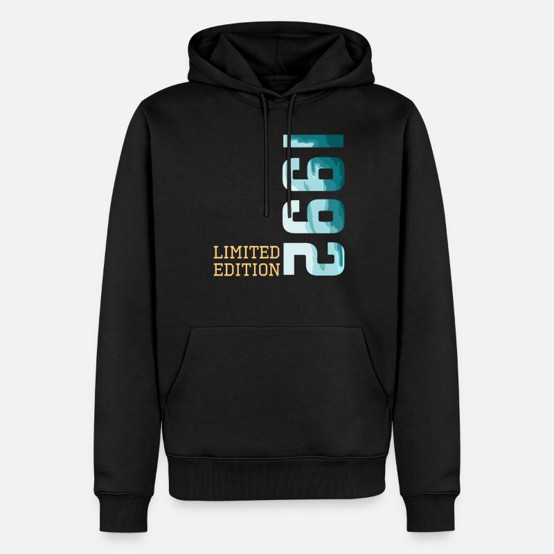 1992 Limited Edition - Männer Premium Bio Hoodie - Schwarz