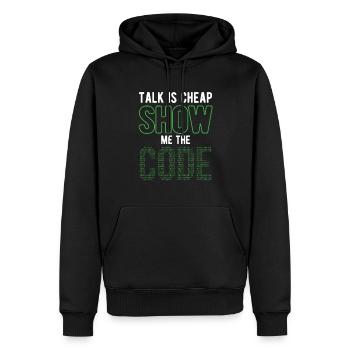 Software Ingenieur Informatiker Programmierer - Männer Premium Bio Hoodie - Schwarz - Vorne - Nico (187cm)