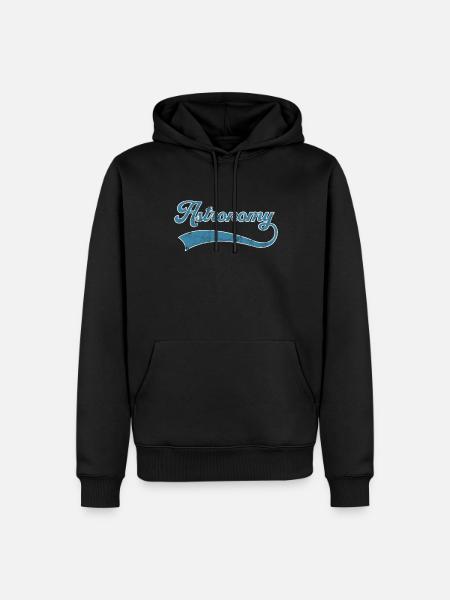 Astronomy lettering - Men’s Premium Organic Hoodie - black