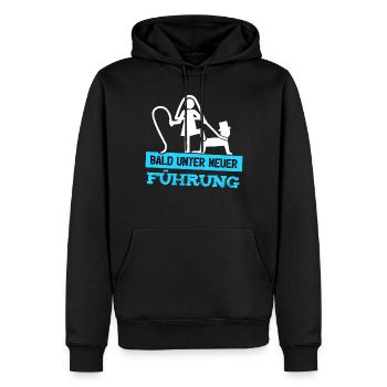 Männer JGA T-Shirt Bräutigam Junggesellenabschied - Männer Premium Bio Hoodie - Schwarz - Vorne - Nico (187cm)