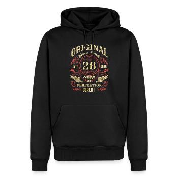 Original Lebende Legende Seit Über 28 Jahren - Männer Premium Bio Hoodie - Schwarz - Vorne - Nico (187cm)
